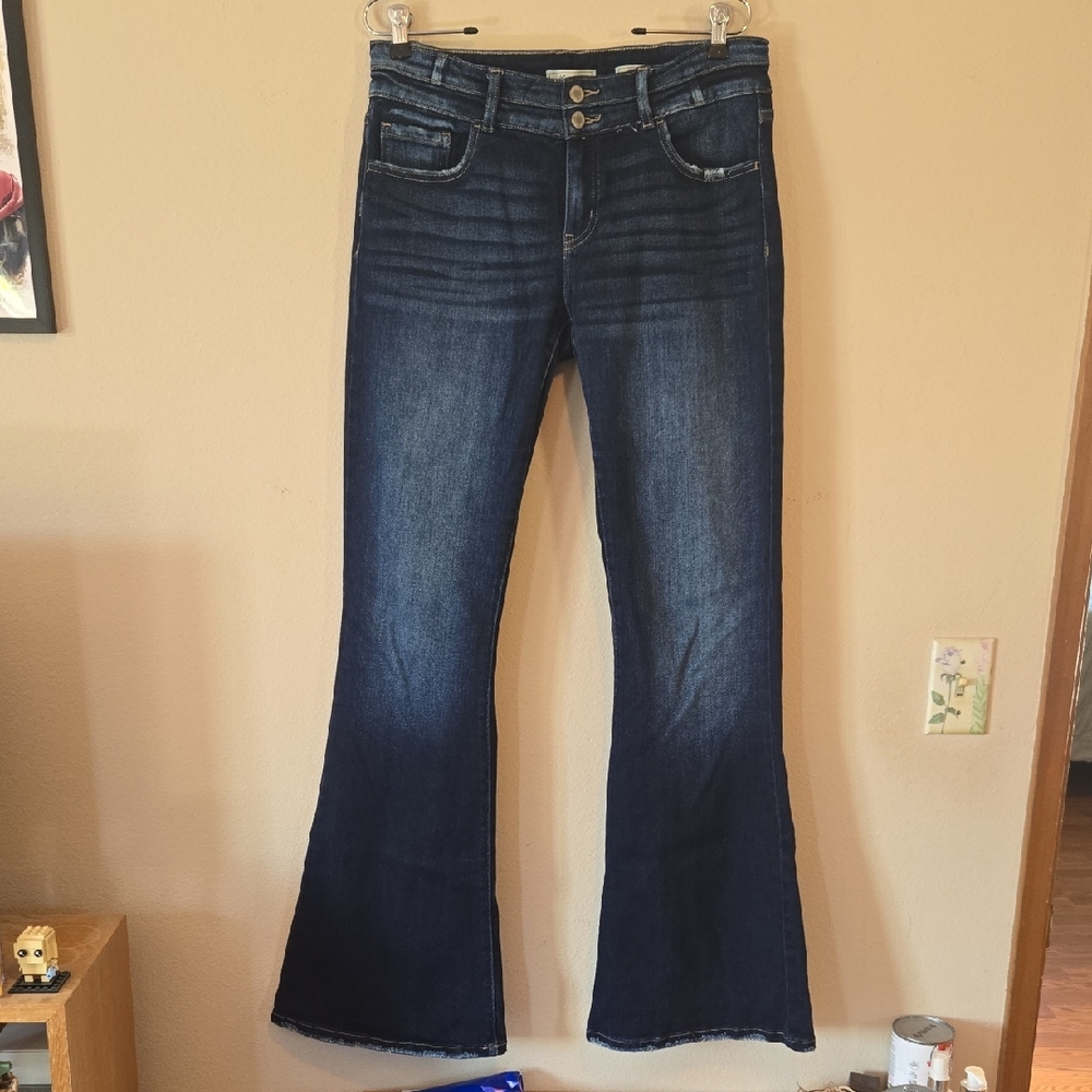 Dark Blue Flared Women's Jeans